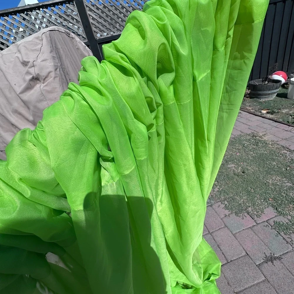 Lush Green Drapes for a Fresh Look lime sheer